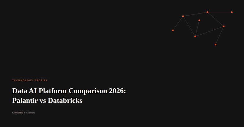Data AI Platform Comparison 2026: Palantir vs Databricks