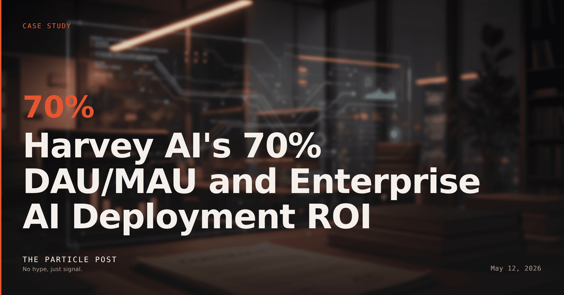 CASE STUDY: Harvey AI's 70% DAU/MAU and Enterprise AI Deployment ROI